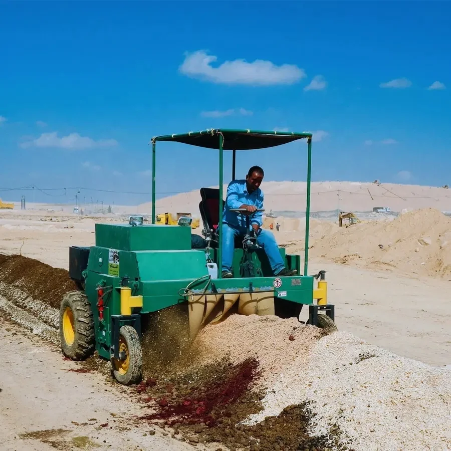 Compost Turner Machine - الأسمدة المتنقلة ذات العجلات آلة سماد