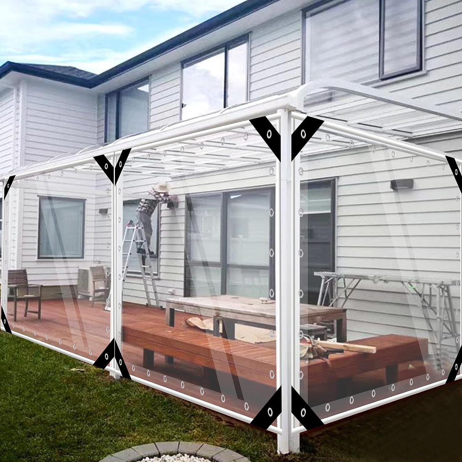Greenhouse Plastic Film - البلاستيك المشمع مع الثقوب لأثاث الحديقة