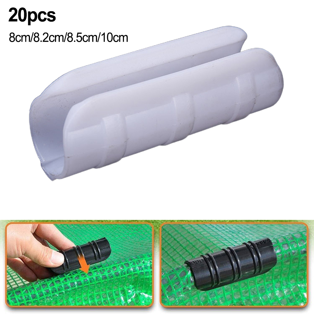 Greenhouse Plastic Film - 20 قطعة إطار الدفيئة فيلم مشبك