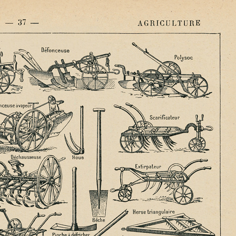 معدات زراعية أدوات زراعية العت - مراجعة Agriculture Farming Poster وسعره