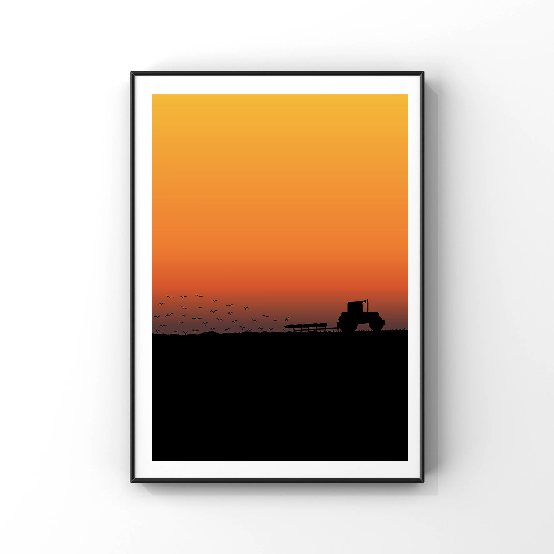 الفن التجريدي جرار العمل في حق - مراجعة Agriculture Farming Poster وسعره