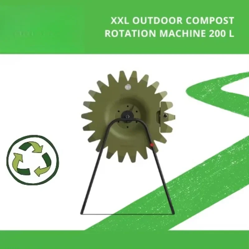 آلة تسميد دوارة سعة 200 لتر، ج - مراجعة Compost Turner Machine وسعره